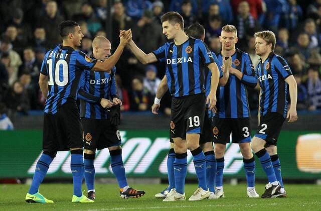 - BRUGGE, BELGIUM: Club s players pictured during Club Brugge vs Sporting Braga, the last game of the Europa League group stage, in group H, in Brugge, Thursday 15 December 2011. BRUNOxFAHY x31750844x