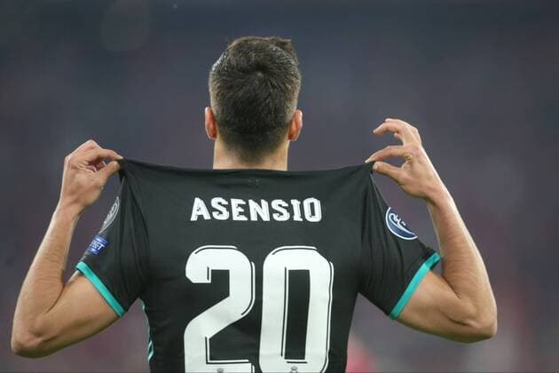 Bilder des Tages - SPORT Marco Asensio ( Real Madrid CF 20 ) Jubel nach dem 1:2, FC Bayern Muenchen vs. Real Madrid CF, Champions League, Halbfinale, Fussball, 25.04.2018, FC Bayern Muenchen vs. Real Madrid CF, Champions League, Halbfinale, Fussball, 25.04.2018 Muenchen Copyright: xLanger Eibner-Pressefotox EP_HLR