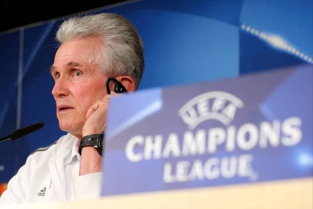 Trainer Jupp Heynckes (FC Bayern Muenchen), Pressekonferenz, Real Madrid CF vs FC Bayern Muenchen, Champions League, Halbfinale, Fussball, 30.04.2018, Pressekonferenz, Real Madrid CF vs FC Bayern Muenchen, Champions League, Halbfinale, Fussball, 30.04.2018 Madrid Copyright: xLanger Eibner-Pressefotox EP_HLR