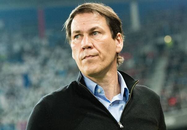 03.05.2018, Red Bull Arena, Salzburg, AUT, UEFA EL, FC Salzburg vs Olympique Marseille, Halbfinale, Rueckspiel, im Bild Trainer Rudi Garcia (Olympique Marseille) during the UEFA Europa League Semifinal, 2nd Leg Match between FC Salzburg and Olympique Marseille at the Red Bull Arena in Salzburg, Austria on 2018 05 03. Salzburg