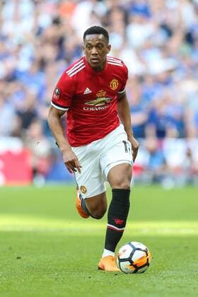 Anthony Martial of Manchester United ManU during the Emirates FA Cup Final match between Chelsea and Manchester United at Wembley Stadium, London, England on 19 May 2018. Copyright: xDavidxHornx PMI-2039-0151