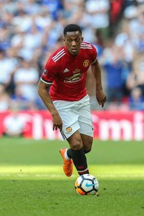 Anthony Martial of Manchester United ManU during the Emirates FA Cup Final match between Chelsea and Manchester United at Wembley Stadium, London, England on 19 May 2018. Copyright: xDavidxHornx PMI-2039-0149