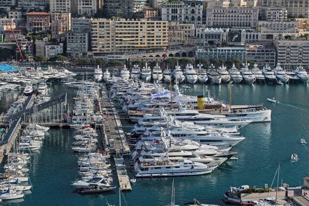 Blick auf den Hafen von Monte Carlo, Grosser Preis von Monaco 2018, Rennen, Motorsport, Formel 1, 24.05.2018, Grosser Preis von Monaco 2018, Rennen, Motorsport, Formel 1, 24.05.2018 Monte Carlo Copyright: xIllman Eibner-Pressefotox EP_ANS