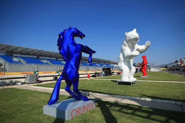 Kunstwerk an der Strecke, Grosser Preis von Frankreich 2018, Rennen, Motorsport, Formel 1, 21.06.2018, Grosser Preis von Frankreich 2018, Rennen, Motorsport, Formel 1, 21.06.2018 Le Castellet Copyright: xIllman Eibner-Pressefotox EP_eer