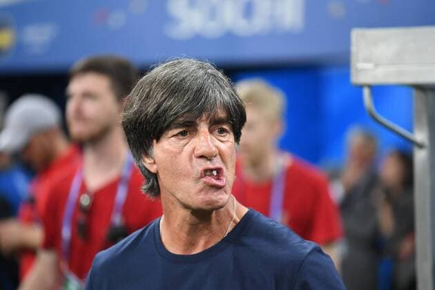 Sochi Fussball Herren, FIFA Fussball Weltmeisterschaften 2018, FIFA World Cup WM Weltmeisterschaft Fussball 2018, 23.06.2018, Fishtstadion Sochi , Gruppe F Vorrunde, Deutschland vs Schweden, Joachim Löw, Trainer Deutschland Aktion, Einzelbild,