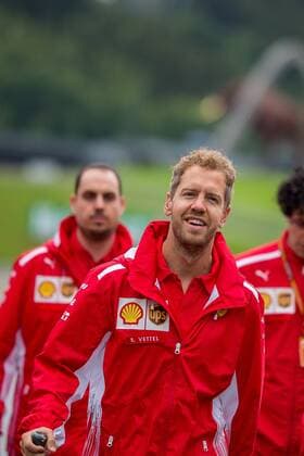 28.06.2018, Red Bull Ring, Spielberg, AUT, FIA, Formel 1, Grosser Preis von Oesterreich, Vorberichte, im Bild Sebastian Vettel (GER, Scuderia Ferrari) German Formula One driver Sebastian Vettel of Scuderia Ferrari during preparations of the Austrian FIA Formula One Grand Prix at the Red Bull Ring in Spielberg, France on 2018 06 28. Spielberg