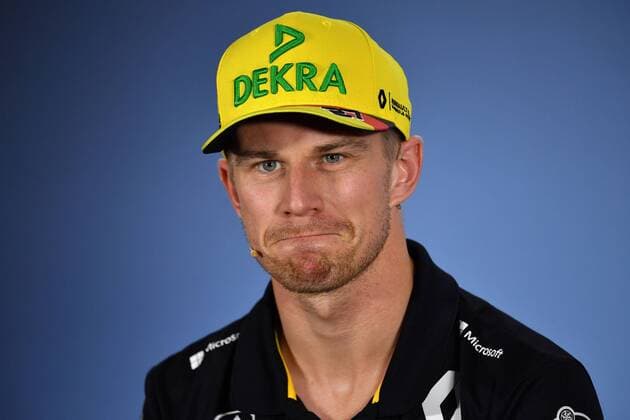 Nico HUELKENBERG,HÜLKENBERG (GER,Renault F1 Team), Aktion,Einzelbild,angeschnittenes Einzelmotiv,Portraet,Portrait,Porträt, Pressekonferenz. Formel 1:GP von DeutschlandDeutschland,Hockenheimring,Saison 2018,am 19.07.2018.