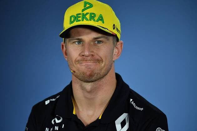 Nico HUELKENBERG,HÜLKENBERG (GER,Renault F1 Team), Aktion,Einzelbild,angeschnittenes Einzelmotiv,Portraet,Portrait,Porträt, Pressekonferenz. Formel 1:GP von DeutschlandDeutschland,Hockenheimring,Saison 2018,am 19.07.2018.