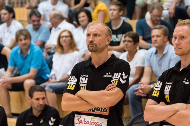 Hartmut Mayerhoffer (Frisch Auf Goeppingen Cheftrainer), FRISCH AUF! Goeppingen vs. SG BBM Bietigheim , Reichstadt-Pokal 2018, Handballl, DKB, Herren, 1.Bundesliga, Saison 18 19, GER, 20.07.2018, FRISCH AUF! Goeppingen vs. SG BBM Bietigheim , Reichstadt-Pokal 2018, Handballl, DKB, Herren, 1.Bundesliga, Saison 18 19, GER, 20.07.2018 Leinfelden-Echterdingen Copyright: xEIBNER WolfgangxFrankx EP_WFK
