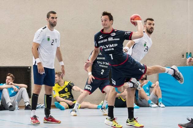Dominik Claus (SG BBM Bietigheim 07), SG BBM Bietigheim vs. Tatabanya KC , 53. Esslinger Marktplatzturnier, Reichstadt-Pokal 2018, Handballl, DKB, Herren, 1.Bundesliga, Saison 18 19, GER, 21.07.2018, SG BBM Bietigheim vs. Tatabanya KC , 53. Esslinger Marktplatzturnier, Reichstadt-Pokal 2018, Handballl, DKB, Herren, 1.Bundesliga, Saison 18 19, GER, 21.07.2018 Esslingen Copyright: xEIBNER WolfgangxFrankx EP_WFK