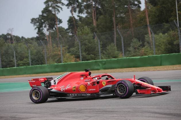 Photo4 LaPresse 21 07 2018 Hockenheimring, Germany Grand Prix Formula One Germany 2018 In the pic: Sebastian Vettel (GER) Scuderia Ferrari SF71H Copyright: xPhoto4 LaPressex
