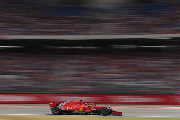 Photo4 LaPresse 21 07 2018 Hockenheimring, Germany Grand Prix Formula One Germany 2018 In the pic: Sebastian Vettel (GER) Scuderia Ferrari SF71H Copyright: xPhoto4 LaPressex