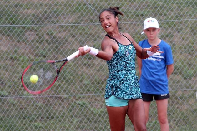 Daniela Seguel ( CHI ), 21 Boso Ladies Open, Tennis, ITF, Achtelfinale, 2018, 09.08.2018, 21 Boso Ladies Open, Tennis, ITF, Achtelfinale, 2018, 09.08.2018 Hechingen Copyright: xLangerx xEibner-Pressefotox EP_HLR