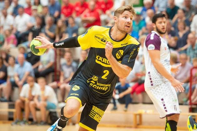 2 Tobias Schimmelbauer (TVB 1898 Stuttgart), HBC Nantes vs. TVB 1898 Stuttgart, Sparkassencup 2018, Handball, Herren, 1.Bundesliga, Ligue Nationale de Handball, 11.08.2018, GER, Sparkassen-Cup 2018, Ehingen, Handball, 11.08.2018 Ehingen Copyright: xEIBNER Michael_Schmidtx EP_MST