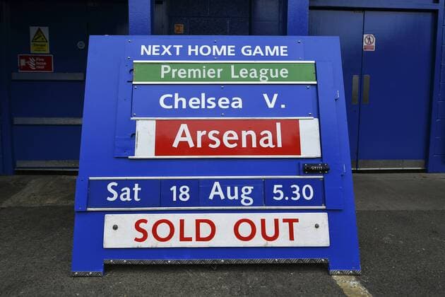 Football - 2018 2019 Premier League - Chelsea vs. Arsenal A general view before the game, at Stamford Bridge. COLORSPORT ASHLEY WESTERN