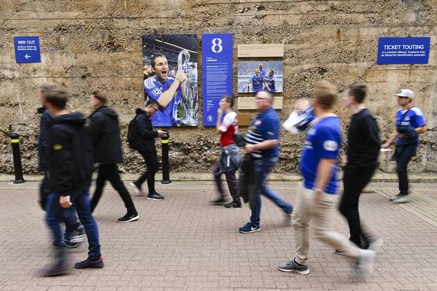 Football - 2018 2019 Premier League - Chelsea vs. Arsenal A general view before the game, at Stamford Bridge. COLORSPORT ASHLEY WESTERN