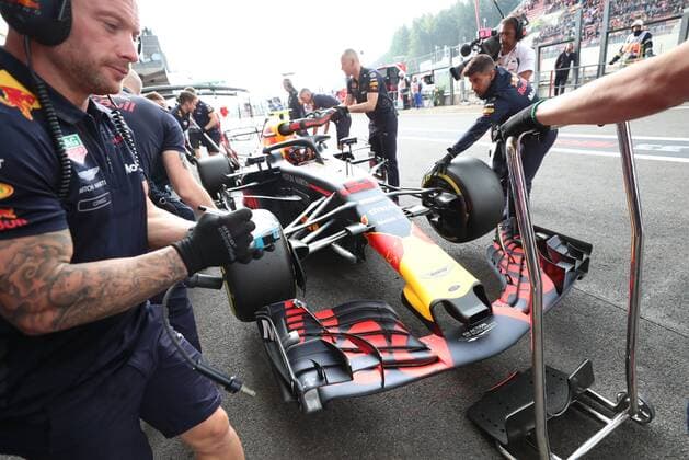 Red Bull s Dutch driver Max Verstappen pictured during the free test ahead of the Spa-Francorchamps Formula One Grand Prix of Belgium race, in Spa-Francorchamps, Friday 24 August 2018. BENOITxDOPPAGNE x05412037x