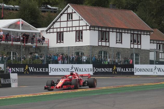 Photo4 LaPresse 25 08 2018 Spa - Francorchamps, Belgium Grand Prix Formula One Belgium 2018 In the pic: Sebastian Vettel (GER) Scuderia Ferrari SF71H Copyright: xPhoto4 LaPressex