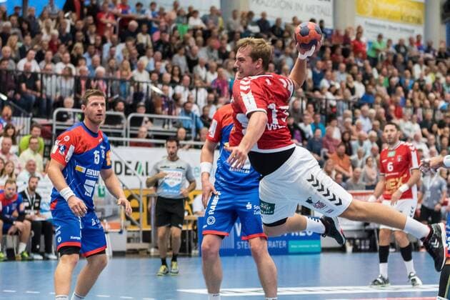 Sport Bilder des Tages Niklas Weler (Handball Sportverein Hamburg 13), HBW Balingen-Weilstetten vs. Handball Verein Hamburg, Handballl, DKB, Herren, 2.Bundesliga, 2. Spieltag, Saison 18 19, GER, 31.08.2018, HBW Balingen-Weilstetten vs. Handball Sport Verein Hamburg, Handballl, DKB, Herren, 2.Bundesliga, 2. Spieltag, Saison 18 19, GER, 31.08.2018 Balingen Copyright: xEIBNER WolfgangxFrankx EP_WFK