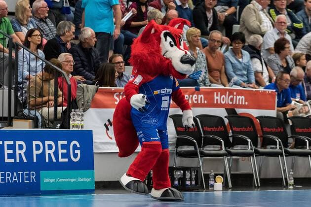 Maskotchen HBW Balingen, HBW Balingen-Weilstetten vs. Handball Verein Hamburg, Handballl, DKB, Herren, 2.Bundesliga, 2. Spieltag, Saison 18 19, GER, 31.08.2018, HBW Balingen-Weilstetten vs. Handball Sport Verein Hamburg, Handballl, DKB, Herren, 2.Bundesliga, 2. Spieltag, Saison 18 19, GER, 31.08.2018 Balingen Copyright: xEIBNER WolfgangxFrankx EP_WFK