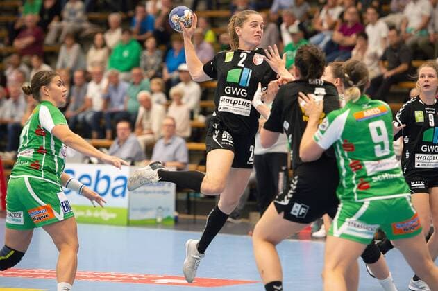 Marianna Ferreira Lopes (SV Union Halle Neustadt 2), Frisch Auf! Göppingen vs. SV Union Halle-Neustadt, Handball, Frauen, 1. Bundesliga, 15.09.2018, Frisch Auf! Göppingen vs. SV Union Halle-Neustadt, Handball, Frauen, 1. Bundesliga, 15.09.2018, Göppingen Copyright: xEIBNER Michael_Schmidtx EP_MST