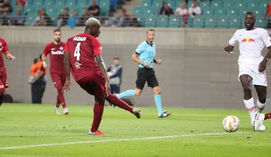 RB Leipzig - Salzburg Fussball Euro League Leipzig, 20.09.2018, Red Bull Arena, Fussball, UEFA EURO EM Europameisterschaft Fussball League , Gruppe B, 1.Spieltag, Hinspiel , RB Leipzig vs. FC Salzburg , Im Bild; Tor für FC Salzburg. Amadou Haidara (4, Salzburg) erzielt den Treffer zum 0:2. , Gemäß den Vorgaben der UEFA ist es untersagt, in dem Stadion und oder vom Spiel angefertigte Fotoaufnahmen in Form von Sequenzbildern und oder videoähnlichen Fotostrecken zu verwerten bzw. verwerten zu lassen. ,
