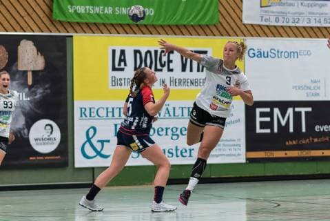Lea Gruber (VfL Waiblingen 09), SG H2Ku Herrenberg Kuties vs. VfL Waiblingen Tigers, Handball, 2.Bundesliga, Frauen, HBF, Saison 18 19, 29.09.2018, SG H2Ku Herrenberg Kuties vs. VfL Waiblingen Tigers, Handball, 2.Bundesliga, Frauen, HBF, Saison 18 19, 29.09.2018 Herrenberg Copyright: xEIBNER WolfgangxFrankx EP_WFK