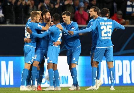 1-0 durch Ishak BELFODIL (19, 1899 Hoffenheim), torjubel, UEFA Champions League, TSG 1899 Hoffenheim vs. Manchester City, Groupe F, Matchday 2, October, 02 2018, Wirsol Rhein Neckar Arena, Germany, YmdY, ** DFL DFL regulations prohibit any use of photographs as image sequences and or quasi-video. ** TSG 1899 Hoffenheim - Manchester City