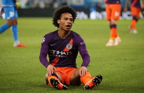 Leroy Sane (19, Manchester City) UEFA Champions League, TSG 1899 Hoffenheim vs. Manchester City, Groupe F, Matchday 2, October, 02 2018, Wirsol Rhein Neckar Arena, Germany, YmdY, ** DFL DFL regulations prohibit any use of photographs as image sequences and or quasi-video. ** TSG 1899 Hoffenheim - Manchester City