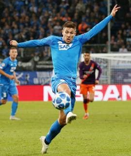 Andrej KRAMARIC (27, 1899 Hoffenheim), UEFA Champions League, TSG 1899 Hoffenheim vs. Manchester City, Groupe F, Matchday 2, October, 02 2018, Wirsol Rhein Neckar Arena, Germany, YmdY, ** DFL DFL regulations prohibit any use of photographs as image sequences and or quasi-video. ** TSG 1899 Hoffenheim - Manchester City