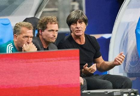 France - Germany, Soccer, Paris, October 16, 2018 DFB headcoach Joachim Jogi LOEW, LÖW,Marcus SORG, Assistent coach DFB Andreas KOEPKE , goalkeeper coach DFB, FRANCE - GERMANY Football Nations League, Season 2018 2019, October 16, 2018 Paris, Germany. Photographer: Peter Schatz MAGICS