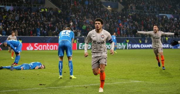 3-2 fuer Schachtar Donezk durch Taison (7, Schachtar Donezk), torjubel, UEFA Champions League, TSG 1899 Hoffenheim vs. Schachtar Donezk, Groupe F, 5. Matchday, November 27 2018, Wirsol Rhein Neckar Arena, Germany, YmdY, ** DFL DFL regulations prohibit any use of photographs as image sequences and or quasi-video. ** TSG 1899 Hoffenheim - Schachtar Donezk