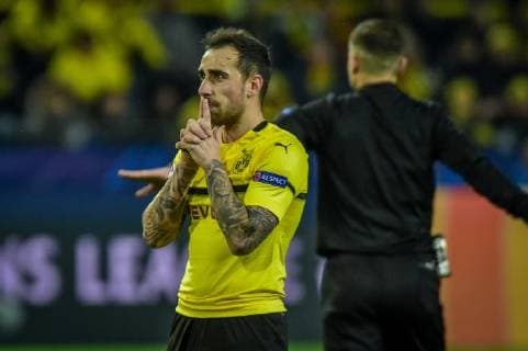 Dortmund, Germany 28.11.2018, UEFA Champions League - 2018 19 Season, Rueckrunde, Gruppenphase, Gruppe A, 5. Spieltag, BV Borussia Dortmund vs. FC Bruegge, Paco Alcacer (Borussia Dortmund) gestikuliert, gestik, - ( DeFodi520