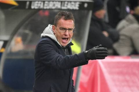 Ralf RANGNICK (Trainer L), Gestik,gibt Anweisungen, Einzelbild,angeschnittenes Einzelmotiv,Halbfigur,halbe Figur. Fussball Europa League, Gruppenphase, Gruppe B, 5. Spieltag, FC Salzburg (SL)-RB Leipzig (L) 1-0, am 29.11.2018 Stadion Salzburg.