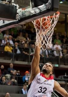 Deutschland, Ludwigsburg, MHP Arena, 03.12.2018, Basketball, DBB, Deutscher Basketball Bund, Herren, 10. Spieltag, Nationalmannschaft, WM Qualifikation, Qualifikationsspiel, Deutschland - Estland, FIBA, Basketball, World Cup 2019, Qualifier Game, Germany v Estonia Bild (ggf. v.l.n.r.): Johannes Thiemann (Deutschland, Germany, 32)