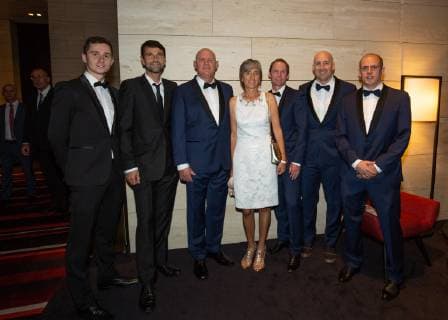 Hopman Cup Feature, New Year s Eve Gala, Silvester Ball, Arthur Kaziev ,Physiotherapeut Hugo Gravil, Alexander Zverev Senior, Irina Zverev, Trainer,coach Rainer Schuettler, Fitness Coach Jez Green and Physiotherapeut Andre Kreidler, Team Zverev, Team Kerber, Copyright: xJuergenxHasenkopfx