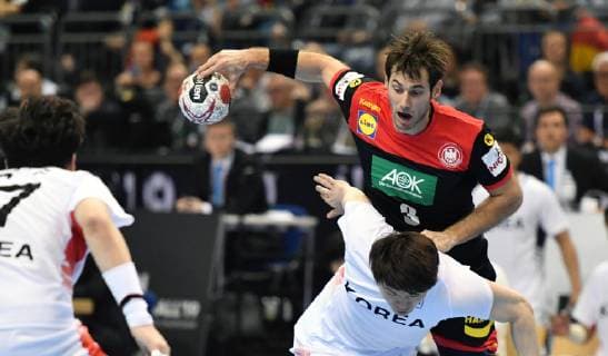 Uwe Gensheimer (Deutschland), mit Ball Korea-Deutschland Korea-Germany IHF Handball Weltmeisterschaft 2019, Hanball World Championship WM Weltmeisterschaft 2019, Herren, Männer, Maenner, men, Handball, Deutschland, Germany, Vorrunde, Gruppe A, group A Berlin, 10.1.2019
