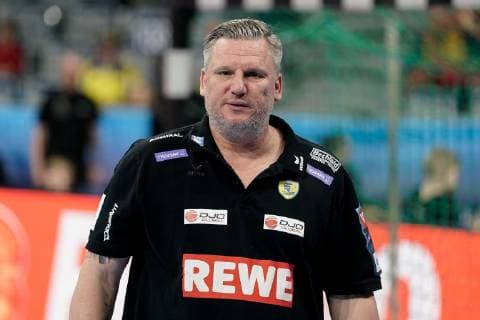 Nikolaj Jacobsen (Trainer, Cheftrainer, RNL), Einzelbild, Aktion, Action, Porträt, Portrait, Handball, Champions League, Rhein-Neckar Löwen - RK Vardar Skopje,