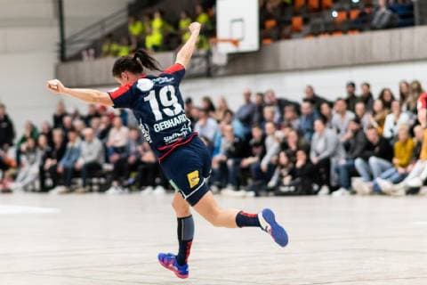 Lisa Gebhard (SG H2Ku Herrenberg Kuties 19), VfL Waiblingen Tigers vs. SG H2Ku Herrenberg Kuties , Handball, 2.Bundesliga, Frauen, HBF, Saison 18 19, 15.02.2019, VfL Waiblingen Tigers vs. SG H2Ku Herrenberg Kuties , Handball, 2.Bundesliga, Frauen, HBF, Saison 18 19, 15.02.2019 Waiblingen Copyright: xEIBNER WolfgangxFrankx EP_WFK