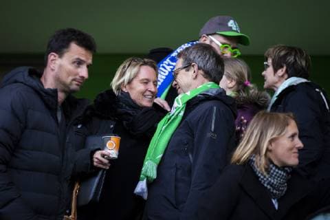 GER, UWCL, Viertelfinale, VfL Wolfsburg vs Olympique Lyon 27.03.2019, AOK Stadion, Wolfsburg, GER, UWCL, Viertelfinale, VfL Wolfsburg vs Olympique Lyon, UEFA REGULATIONS PROHIBIT ANY USE OF PHOTOGRAPHS AS IMAGE SEQUENCES AND OR QUASI-VIDEO im Bild picture shows: Bundestrainerin Martina Voss-Tecklenburg zu Gast im Stadion,