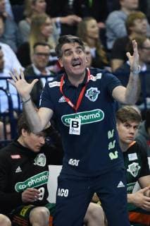 HBL, DHB-Pokal, Halbfinale, TSV Hannover Burgdorf vs SC Magdeburg 06.04.19, Hamburg, HBL, DHB-Pokal, Final Four 2019, Halbfinale, TSV Hannover Burgdorf vs SC Magdeburg, im Bild Trainer Antonio Carlos Ortega (Hannover)