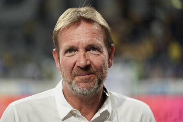 Martin Schwalb (Experte, Sky TV, Fernsehen), Einzelbild, Aktion, Action, Porträt, Portrait, Handball, DKB Bundesliga, Rhein-Neckar Löwen - SG Flensburg-Handewitt,