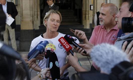 03.06.2019, xcex, GER, Frankfurt am Main, Villa Kennedy, Frauenfussball, Nationalmannschaft, DFB, DFB Frauen, FIFA WM, Die DFB Frauen starten von Frankfurt aus zur WM nach Frankreich Bundestrainerin Martina Voss-Tecklenburg im Interview mit Medienvertretern
