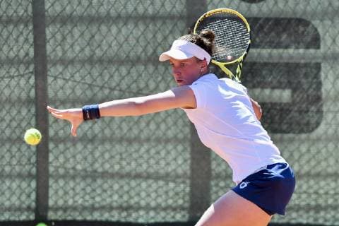 GER, Damen-Tennisbundesliga, 1. BL, TC Bredeney vs. TK Blau Weiß Aachen 09.06.2019, Tennisclub Bredeney e.V. 1929 in Essen, Essen, GER, Damen-Tennisbundesliga, 1. BL, TC Bredeney vs. TK Blau Weiß Aachen, im Bild Dinah Pfizenmaier, Deutschland (TC Bredeney)