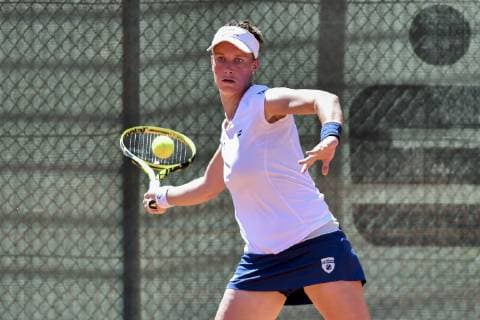 GER, Damen-Tennisbundesliga, 1. BL, TC Bredeney vs. TK Blau Weiß Aachen 09.06.2019, Tennisclub Bredeney e.V. 1929 in Essen, Essen, GER, Damen-Tennisbundesliga, 1. BL, TC Bredeney vs. TK Blau Weiß Aachen, im Bild Dinah Pfizenmaier, Deutschland (TC Bredeney)