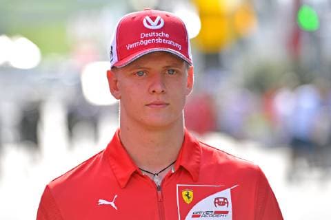 Mick SCHUMACHER (PREMA RACING), Formel 2, geht duchs Fahrerlager, Aktion,Einzelbild,angeschnittenes Einzelmotiv,Portraet,Portrait,Porträt. Formel 1:GP von Oesterreich,, Red Bull Ring Zeltweg,Spielberg,Saison 2019,am 27.06.2019
