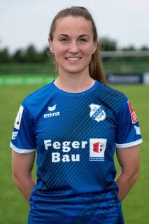 Michaela Brandenburg (25), Porträt, Portrait, Einzelbild, Aktion, Action, 06.07.2019, Willstätt Sand (Deutschland), Fussball, Flyeralarm Frauen-Bundesliga, Fototermin SC Sand, DFB DFL REGULATIONS PROHIBIT ANY USE OF PHOTOGRAPHS AS IMAGE SEQUENCES AND OR QUASI-VIDEO.