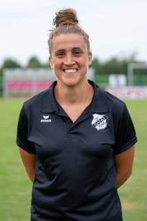 Mirella Junker (Co-Trainerin), Porträt, Portrait, Einzelbild, Aktion, Action, 06.07.2019, Willstätt Sand (Deutschland), Fussball, Flyeralarm Frauen-Bundesliga, Fototermin SC Sand, DFB DFL REGULATIONS PROHIBIT ANY USE OF PHOTOGRAPHS AS IMAGE SEQUENCES AND OR QUASI-VIDEO.