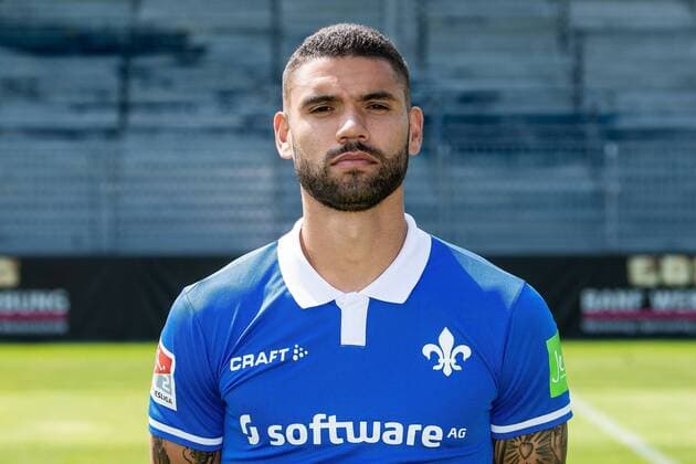 17.07.2019, xfux, Fussball 2.Bundesliga, SV Darmstadt 98, 2.BL, Porträttermin 2019 2020, Fototermin, emonline, emspor, deloka, v.l. Victor Palsson; (SV Darmstadt 98) Darmstadt