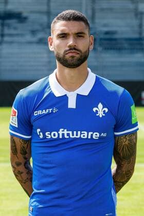 17.07.2019, xfux, Fussball 2.Bundesliga, SV Darmstadt 98, 2.BL, Porträttermin 2019 2020, Fototermin, emonline, emspor, deloka, v.l. Victor Palsson; (SV Darmstadt 98) Darmstadt